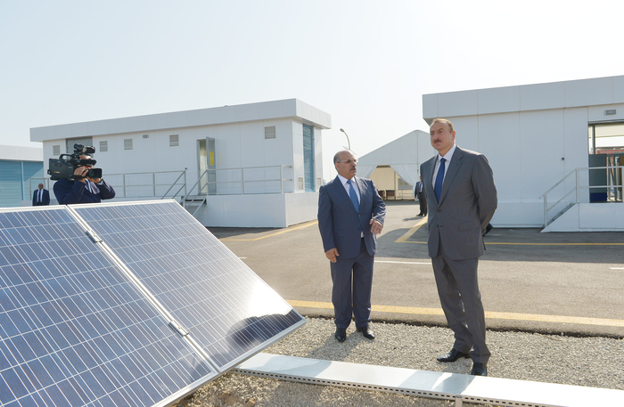 Prezident İlham Əliyev Suraxanı Günəş Elektrik Stansiyasının açılışında iştirak edib (FOTO)
