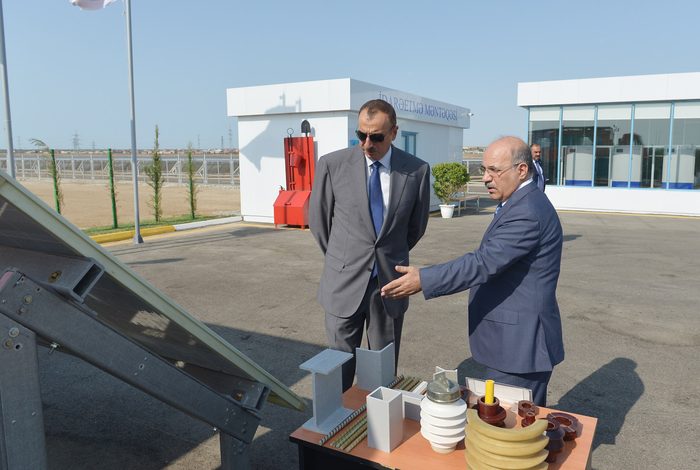 Prezident İlham Əliyev Suraxanı Günəş Elektrik Stansiyasının açılışında iştirak edib (FOTO)