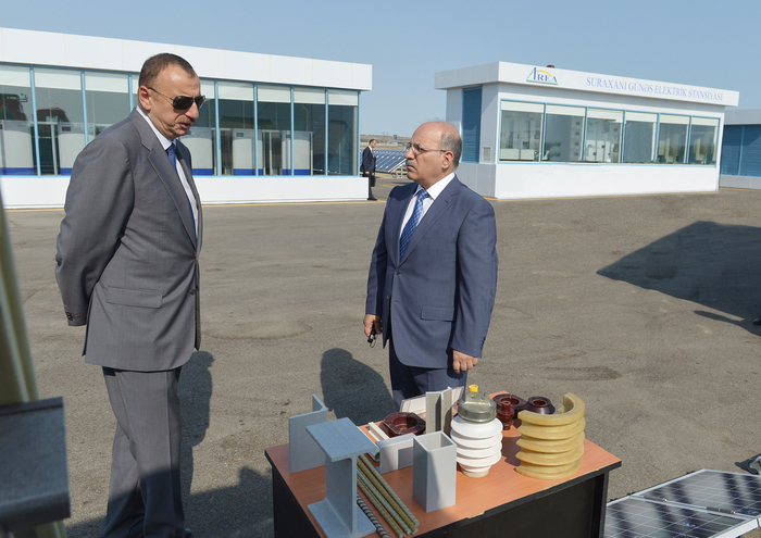 Prezident İlham Əliyev Suraxanı Günəş Elektrik Stansiyasının açılışında iştirak edib (FOTO)