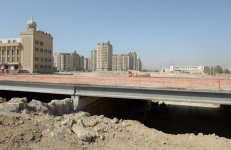 Prezident İlham Əliyev Bakı Olimpiya Stadionu ətrafında inşası davam etdirilən yol-nəqliyyat infrastrukturunun tikintisi ilə tanış olub (FOTO)