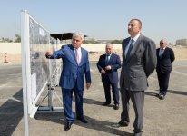 Prezident İlham Əliyev Bakı Olimpiya Stadionu ətrafında inşası davam etdirilən yol-nəqliyyat infrastrukturunun tikintisi ilə tanış olub (FOTO)