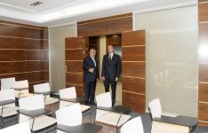 Prezident İlham Əliyev Maliyyə Nazirliyinin yeni inşa edilən inzibati binası ilə tanış olub (FOTO)