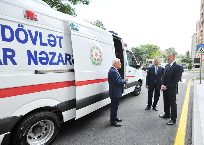 Prezident İlham Əliyev Maliyyə Nazirliyinin yeni inşa edilən inzibati binası ilə tanış olub (FOTO)