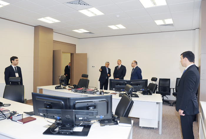 Prezident İlham Əliyev Maliyyə Nazirliyinin yeni inşa edilən inzibati binası ilə tanış olub (FOTO)