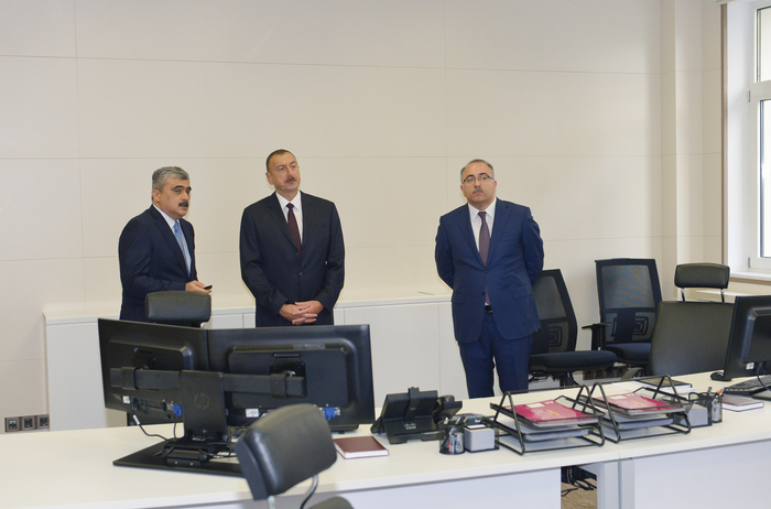 Prezident İlham Əliyev Maliyyə Nazirliyinin yeni inşa edilən inzibati binası ilə tanış olub (FOTO)