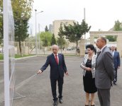 Prezident İlham Əliyev Xətai rayonundakı 56 nömrəli orta məktəbin binasının əsaslı təmir və yenidənqurma işlərindən sonrakı vəziyyəti ilə tanış olub (FOTO)