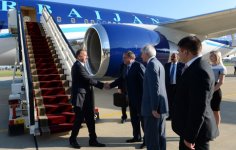 Prezident İlham Əliyev Rusiya Federasiyasına işgüzar səfərə gəlib (FOTO)