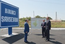 Beyləqanda Birinci Şahsevən-Əhmədli-Dünyamalılar kəndlərini birləşdirən avtomobil yolu istifadəyə verilib (FOTO)