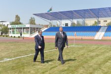 Beyləqanda Mərkəzi Şəhər Stadionu əsaslı təmir və yenidənqurmadan sonra istifadəyə verilib (FOTO)