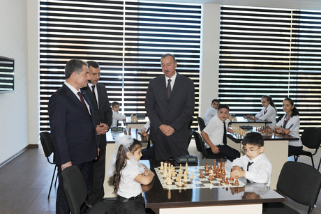 Beyləqanda şahmat məktəbi istifadəyə verilib (FOTO)