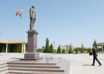 Prezident İlham Əliyev Füzuli rayonunda səfərdədir (FOTO)
