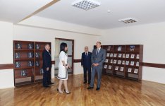 Prezident İlham Əliyev Bakıdakı 46 nömrəli tam orta məktəbin əsaslı təmir və yenidənqurma işlərindən sonrakı vəziyyəti ilə tanış olub (FOTO)