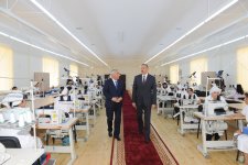 İlham Əliyev Horadiz tikiş fabrikinin açılışında iştirak edib (FOTO)
