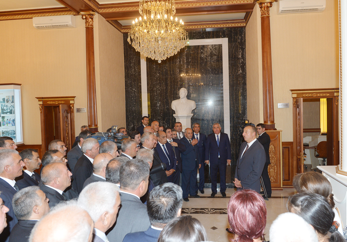 Prezident İlham Əliyev Füzuli rayonunda səfərdədir (FOTO)