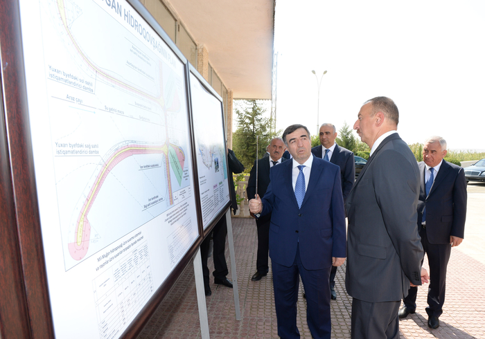 Prezident İlham Əliyev Füzulidə Mil-Muğan hidroqovşağının fəaliyyəti ilə tanış olub  (FOTO)