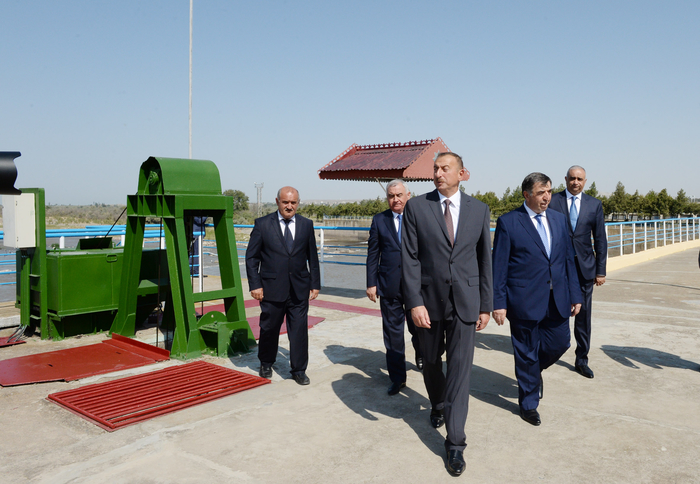 Prezident İlham Əliyev Füzulidə Mil-Muğan hidroqovşağının fəaliyyəti ilə tanış olub  (FOTO)