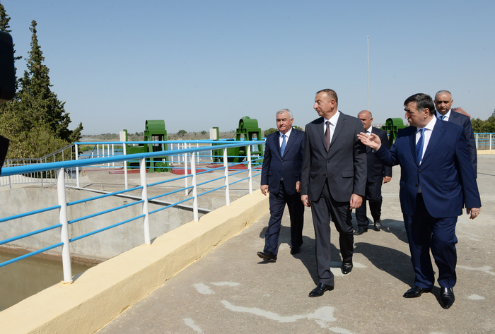 Prezident İlham Əliyev Füzulidə Mil-Muğan hidroqovşağının fəaliyyəti ilə tanış olub  (FOTO)