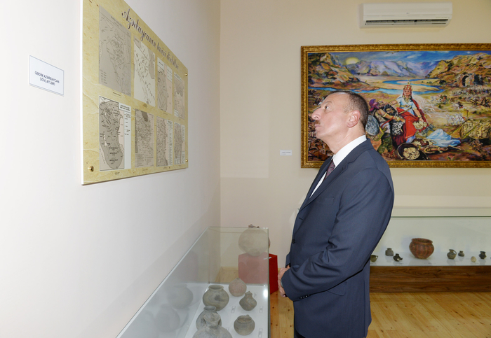 Prezident İlham Əliyev Füzuli rayon Tarix-Diyarşünaslıq Muzeyinin açılışında iştirak edib (FOTO)