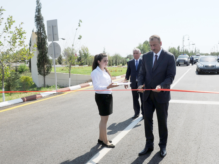 Füzuli rayonunda Əhmədalılar-Mollaməhərrəmli- Arayatlı- Babı kəndlərarası avtomobil yolu istifadəyə verilib (FOTO)
