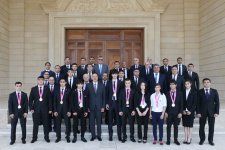 Prezident İlham Əliyev: Bütövlükdə idmanı Azərbaycan cəmiyyətində önəmli bir amil kimi təqdimetmə siyasətimiz öz nəticəsini verib (FOTO) (ƏLAVƏ OLUNUB)