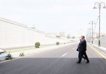 Prezident İlham Əliyev Bakıda növbəti yol qovşağının açılışında iştirak edib (FOTO)