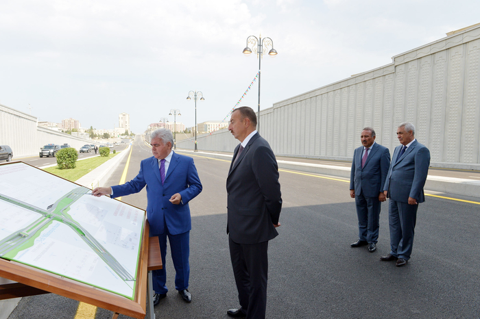 Prezident İlham Əliyev Bakıda növbəti yol qovşağının açılışında iştirak edib (FOTO)