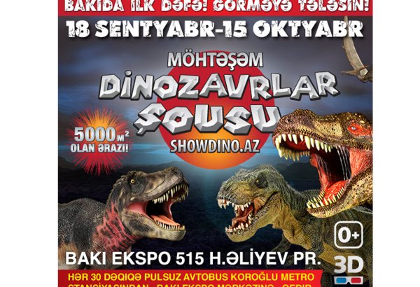 Dinozavrlar Şousunun açılışına 10 gün qalır!