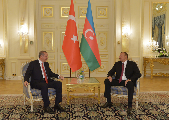 Azərbaycan Prezidenti İlham Əliyevin və Türkiyə Prezidenti Rəcəb Tayyib Ərdoğanın təkbətək görüşü olub (FOTO)
