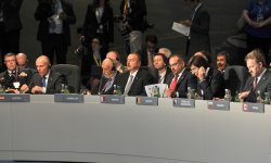 Prezident İlham Əliyev Uelsdə NATO-nun sammitində çıxış edib (FOTO)