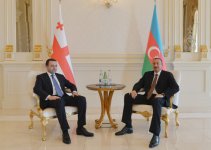 İlham Əliyev və Gürcüstanın Baş nazirinin təkbətək görüşü olub