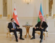İlham Əliyev və Gürcüstanın Baş nazirinin təkbətək görüşü olub