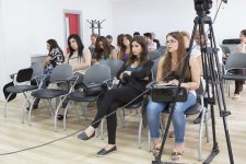 Bakıda finalçıların iştirakı ilə "Miss Globe International"ın təşkilatçılarının mətbuat konfransı keçirilib (FOTO)