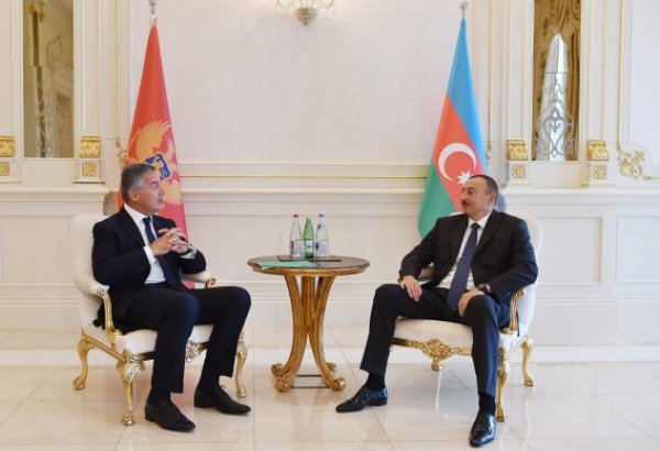 Prezident İlham Əliyev: Azərbaycan və Monteneqro arasında ticarət əlaqələrinin inkişafı üçün yaxşı imkanlar var (FOTO)