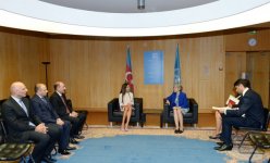 Azərbaycanın birinci xanımı Mehriban Əliyeva “Qobustan kölgələri” baletinin UNESCO-da nümayişini izləyib (FOTO)