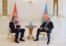 Prezident İlham Əliyev: Azərbaycan və Monteneqro arasında ticarət əlaqələrinin inkişafı üçün yaxşı imkanlar var (FOTO)