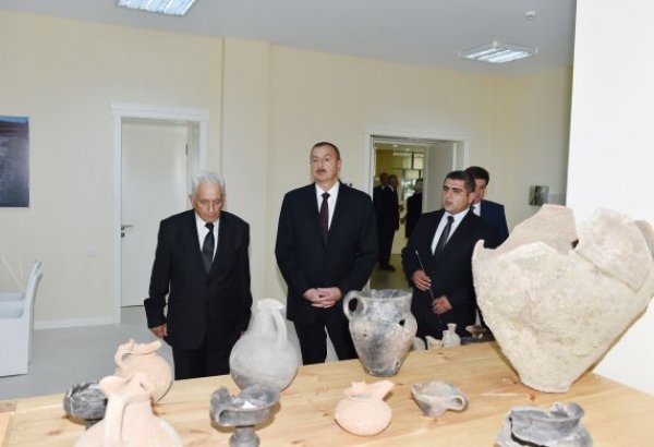 Qəbələ Arxeoloji Mərkəzinin açılışı olub (FOTO)