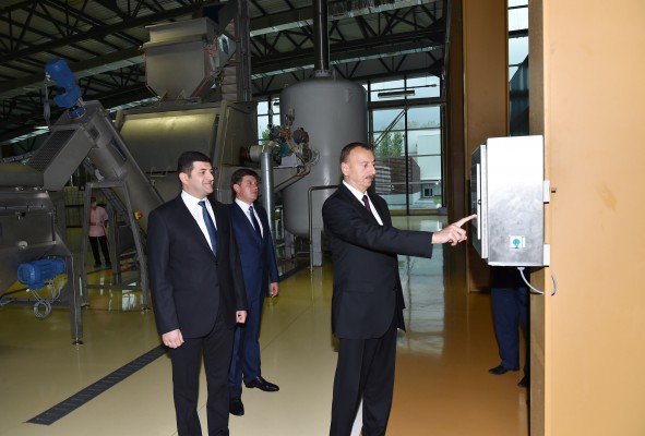 Prezident İlham Əliyev Gilan Qida Şəhərciyi ilə tanış olub (FOTO)