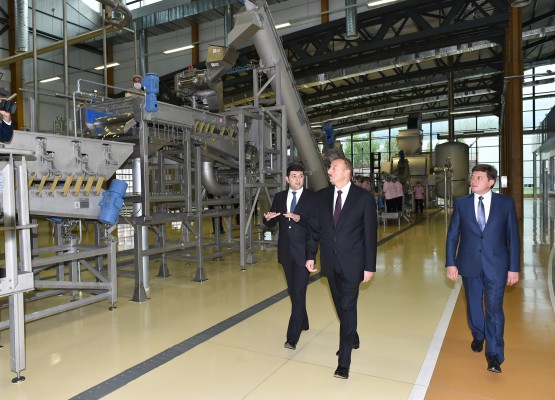 Prezident İlham Əliyev Gilan Qida Şəhərciyi ilə tanış olub (FOTO)