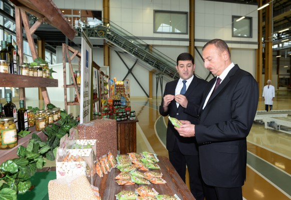 Prezident İlham Əliyev Gilan Qida Şəhərciyi ilə tanış olub (FOTO)