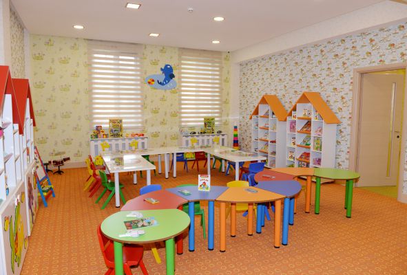Prezident İlham Əliyev İsmayıllıda körpələr evi-uşaq bağçasının açılışında iştirak edib (FOTO)