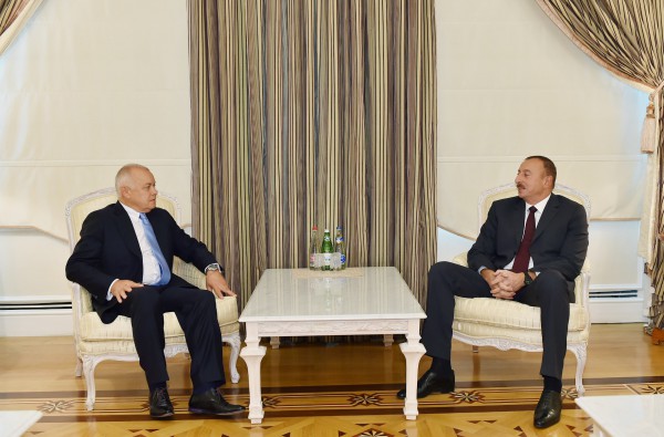 İlham Əliyev "Rossiya Seqodnya" beynəlxalq informasiya agentliyinin baş direktorunu qəbul edib
