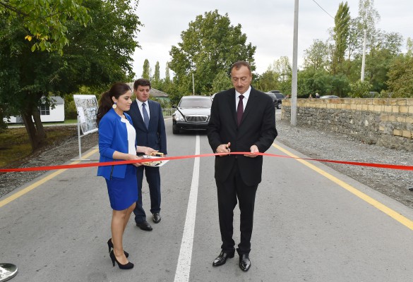 Mirzəbəyli-Çuxur Qəbələ-Dizaxlı-Çarxana avtomobil yolu istifadəyə verilib (FOTO)