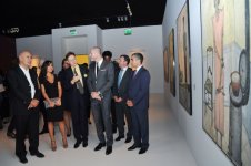 Leyla Əliyeva Bakıda məşhur fransız rəssamı Bernar Buffenin fərdi sərgisinin açılış mərasimində iştirak edib (FOTO)