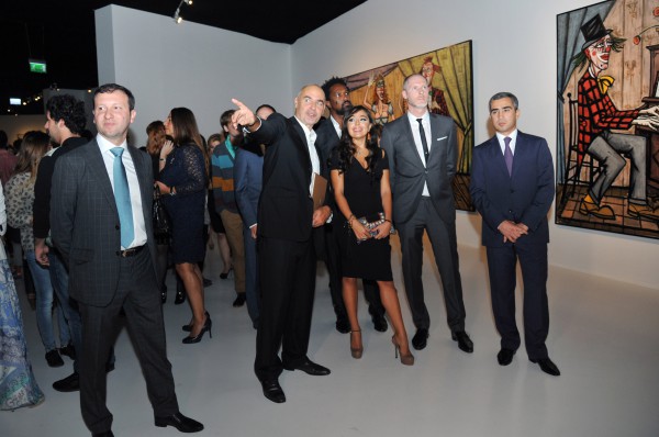 Leyla Əliyeva Bakıda məşhur fransız rəssamı Bernar Buffenin fərdi sərgisinin açılış mərasimində iştirak edib (FOTO)