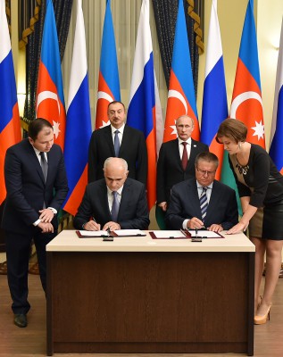 Həştərxanda Azərbaycan və Rusiya hökumətləri arasında sənəd imzalanıb