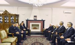 Azərbaycan və İran prezidentləri görüşüblər (FOTO)