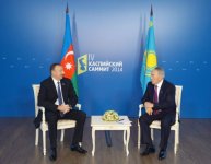 İlham Əliyev və Nursultan Nazarbayevin Həştərxanda görüşü olub (FOTO)