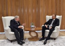 Prezident İlham Əliyev Latviya, Litva və Xorvatiyanın sabiq prezidentlərini qəbul edib (FOTO)