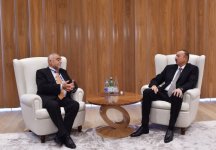 Prezident İlham Əliyev Latviya, Litva və Xorvatiyanın sabiq prezidentlərini qəbul edib (FOTO)