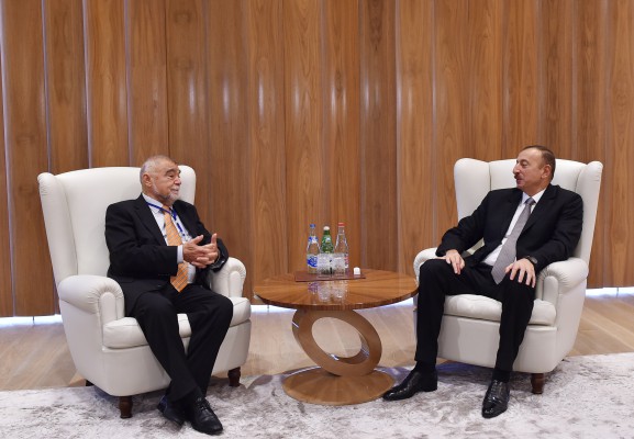 Prezident İlham Əliyev Latviya, Litva və Xorvatiyanın sabiq prezidentlərini qəbul edib (FOTO)